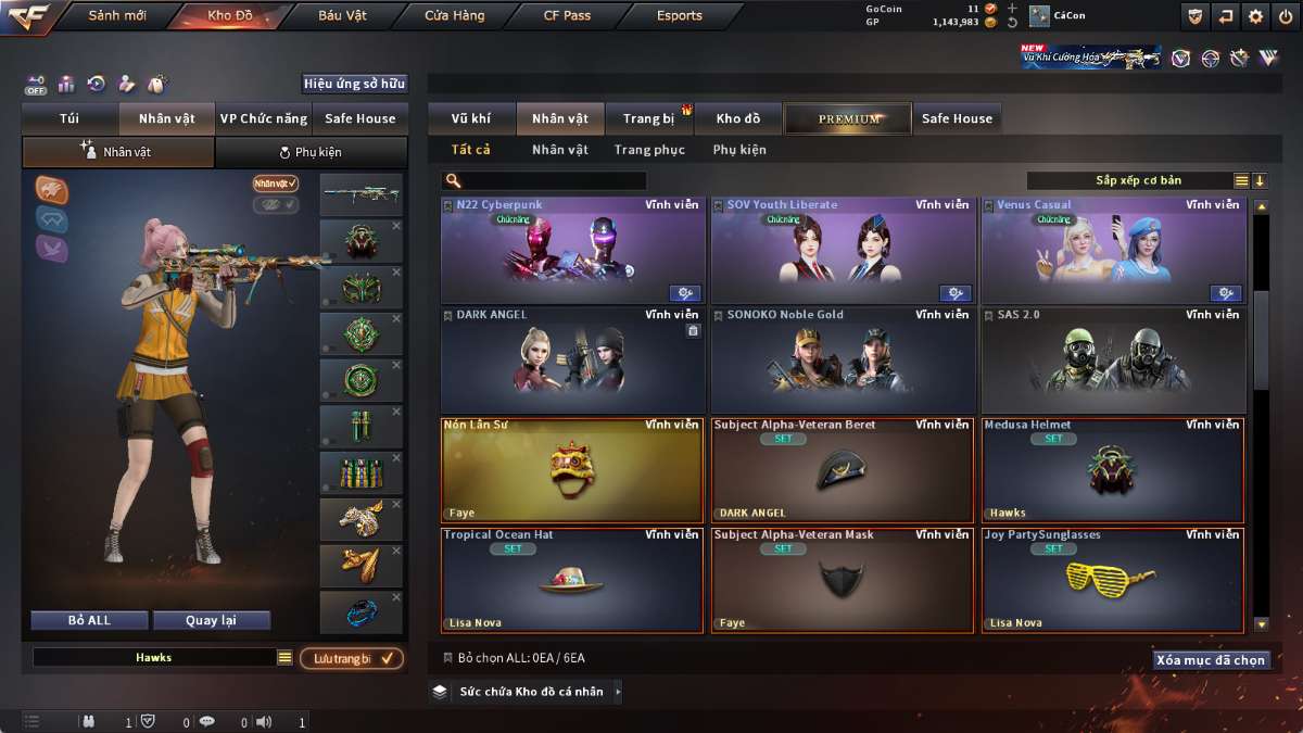 shop acc cf uy tin gia re